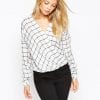 Blouse in Mono Check