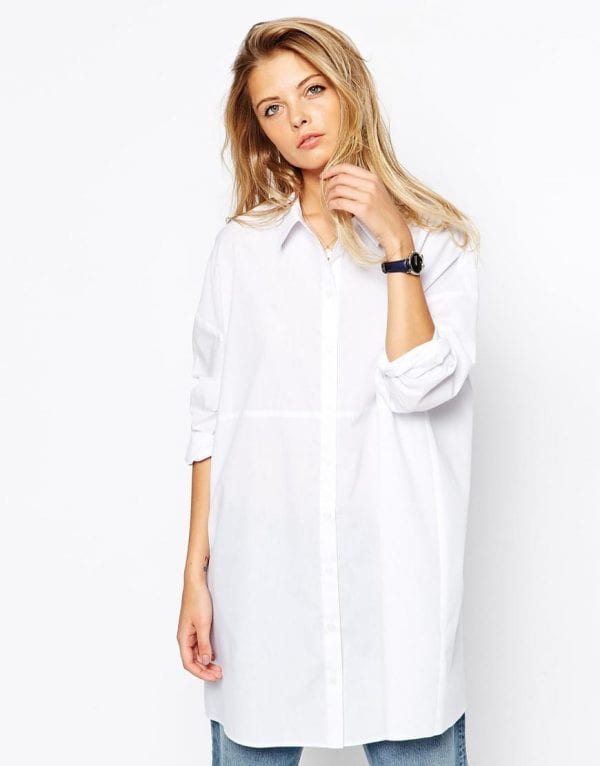Longline White Shirt