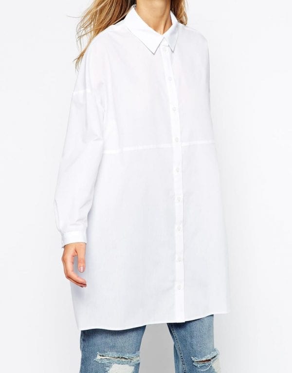 Longline White Shirt
