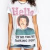 Tunic T-Shirt with Lionel Richie Print