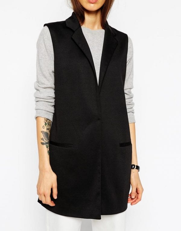 SLEEVELESS PONTE BLAZER