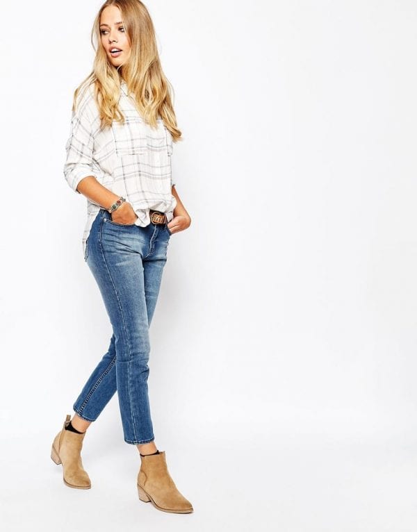 Jeans Light Checked Shirt